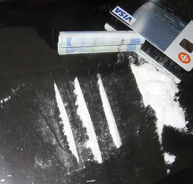 Exemplo de cocaína